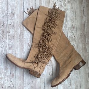 Sam Edelman Josephine fringe knee-high boots